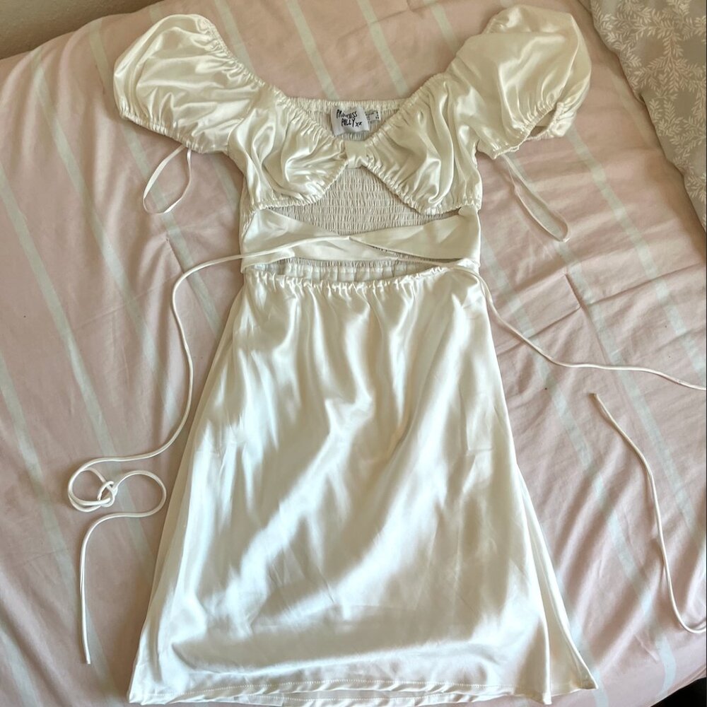 Princess Polly White Cut-out Dress